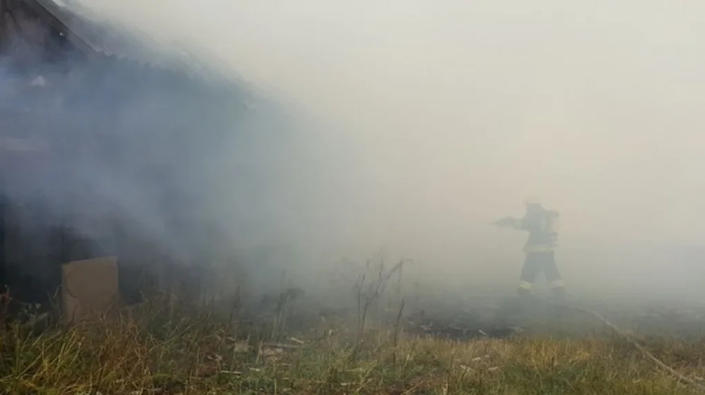 Ogromny pożar zabudowań w gminie Boguty-Pianki (zdjęcia)