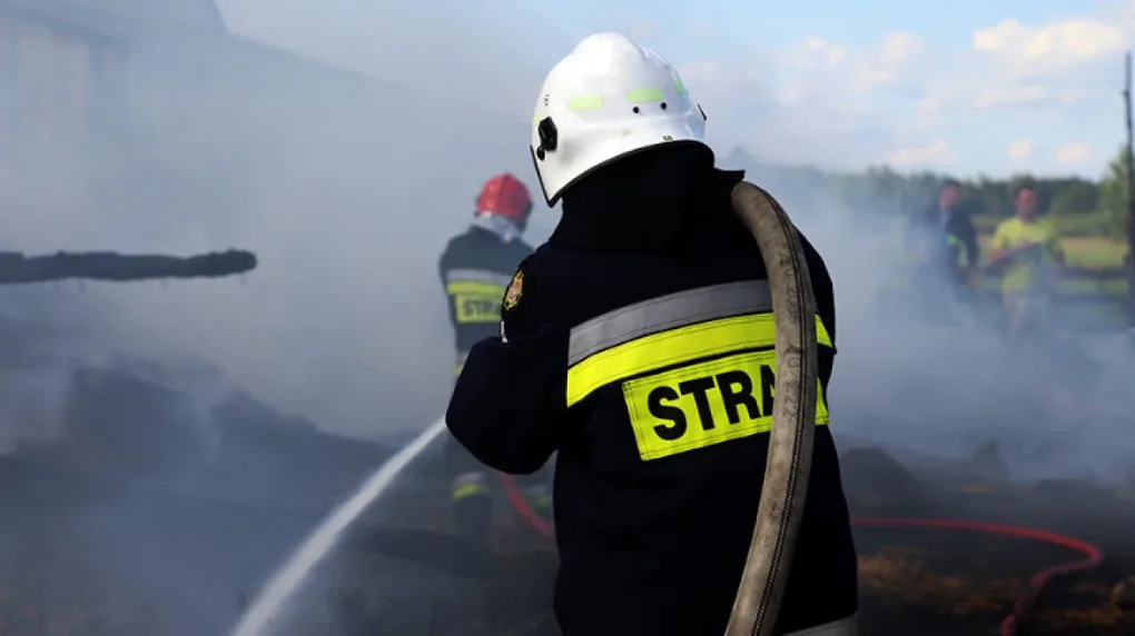 Pożar budynku mieszkalnego w Małkini Górnej