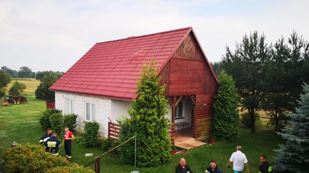 Pożar domu w Zaszkowie
