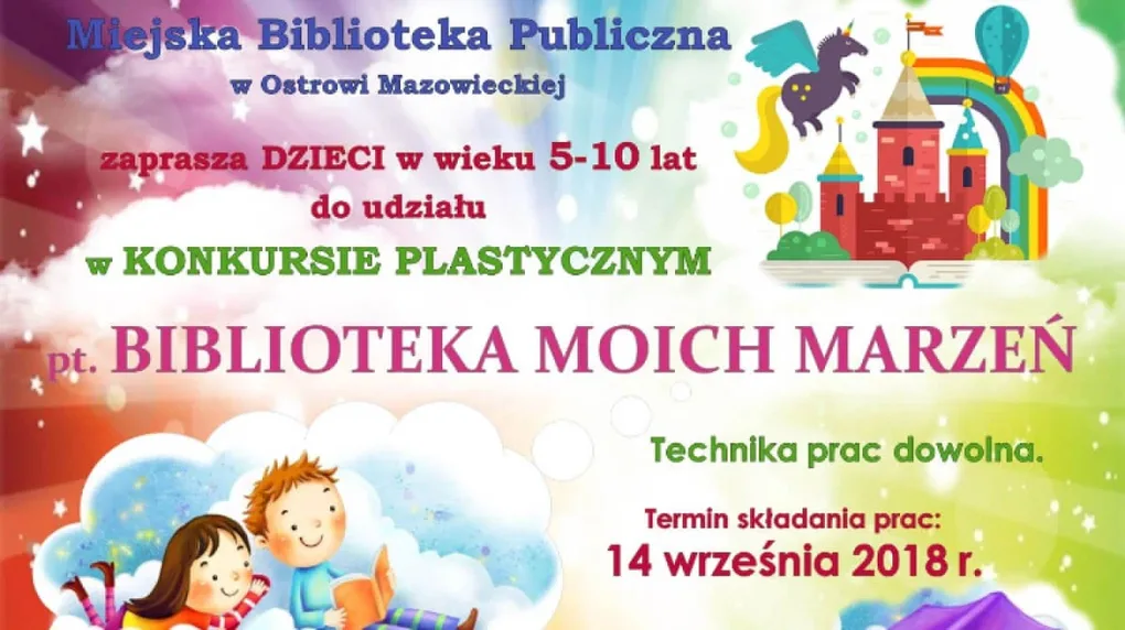 'Biblioteka moich marzeń'. Konkurs plastyczny dla dzieci