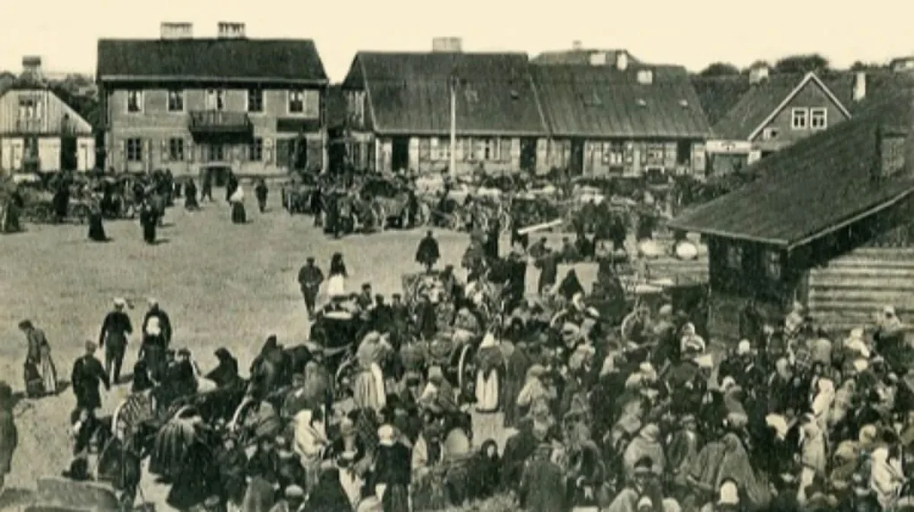 Ostrów Łomżyński - stara pocztówka