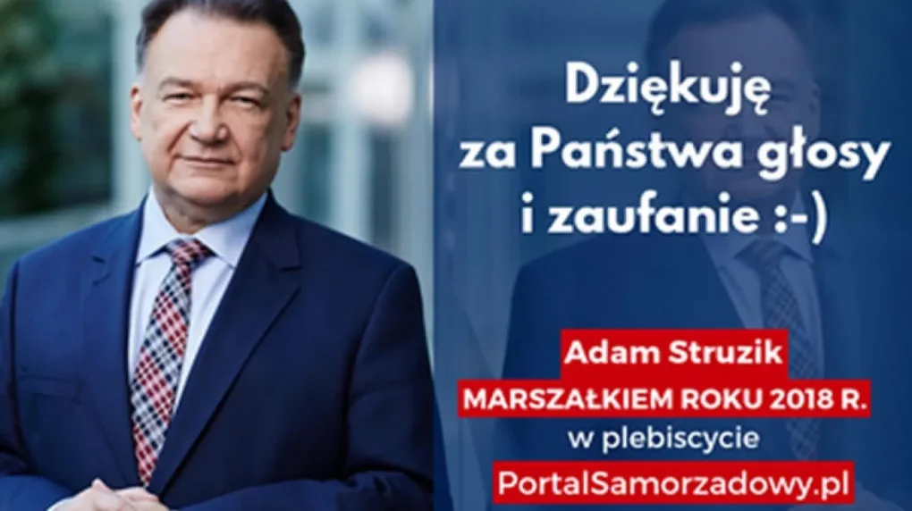 Adam Struzik najlepszym marszałkiem 2018 roku