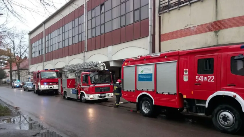 Pożar w Miejskim Ośrodku Pomocy Społecznej