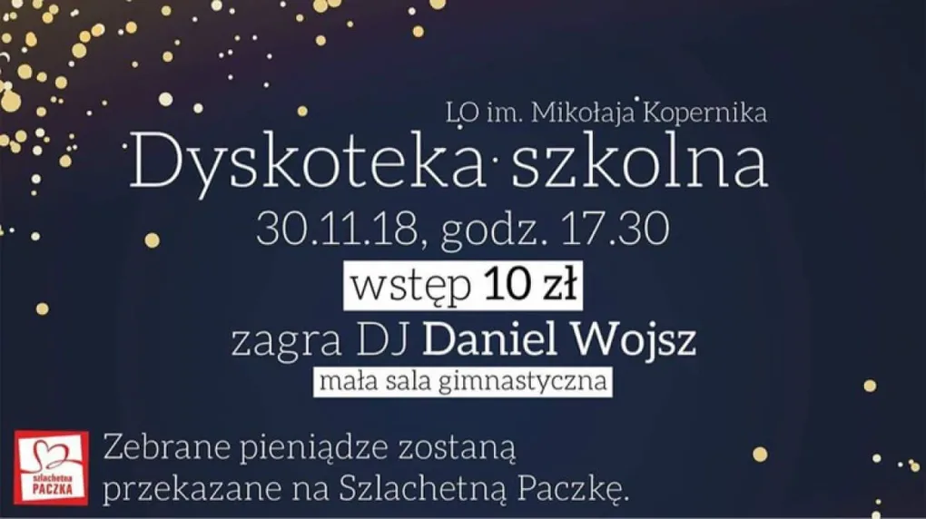 Dyskoteka szkolna w ostrowskim 'Koperniku'