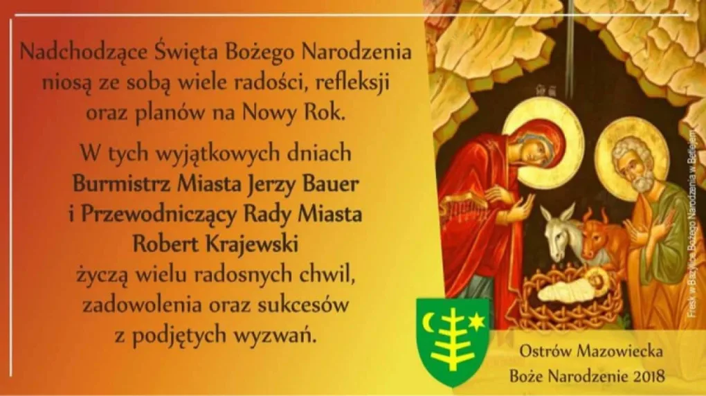 Życzenia świąteczne od władz miasta