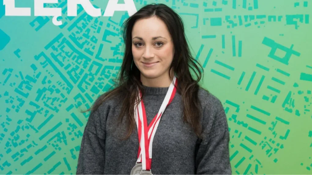 Angelika Wikieł z medalami mistrzostw Polski