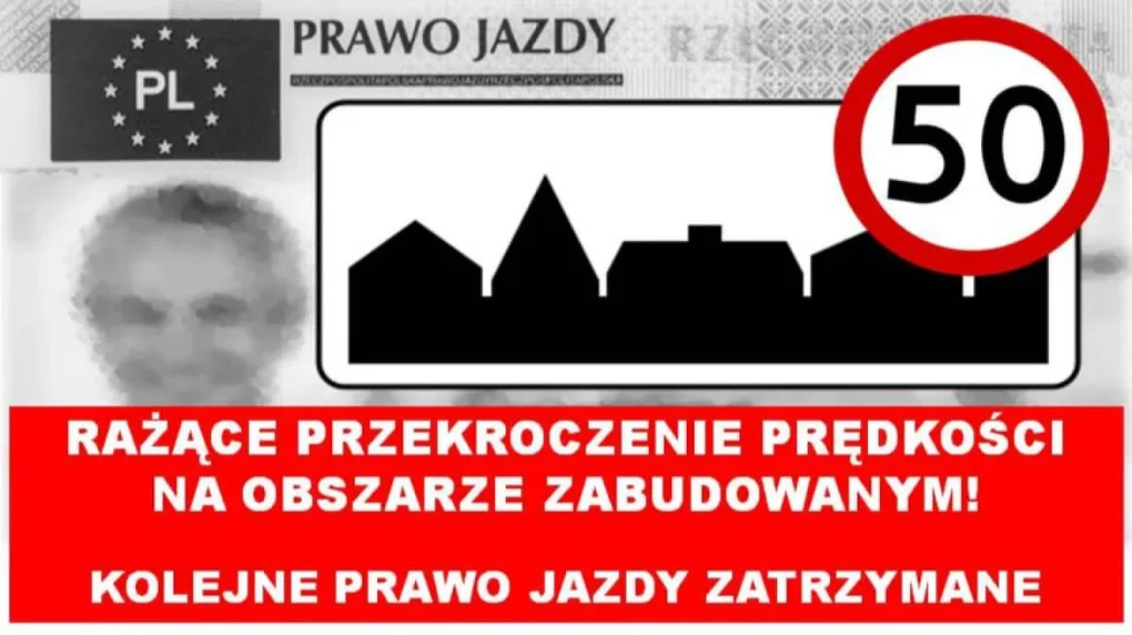 Straciła prawo jazdy za prędkość