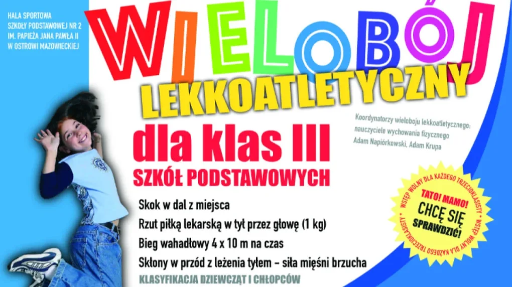 Wielobój lekkoatletyczny dla trzecioklasistów
