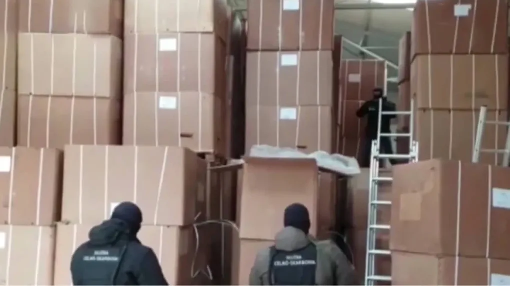 70 ton tytoniu o czarnorynkowej wartości 31 mln zł. Rekordowa konfiskata CBŚP i KAS (wideo)