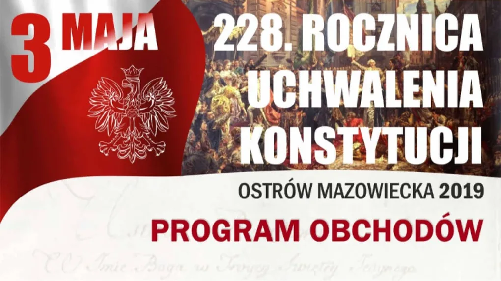 Program miejskich obchodów Święta Konstytucji 3 Maja