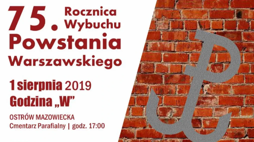 Ostrów Mazowiecka upamiętni rocznicę Powstania Warszawskiego