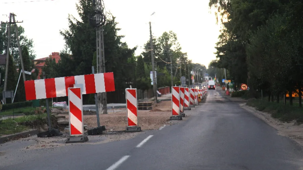 Trwa remont ulicy Nurskiej w Małkini