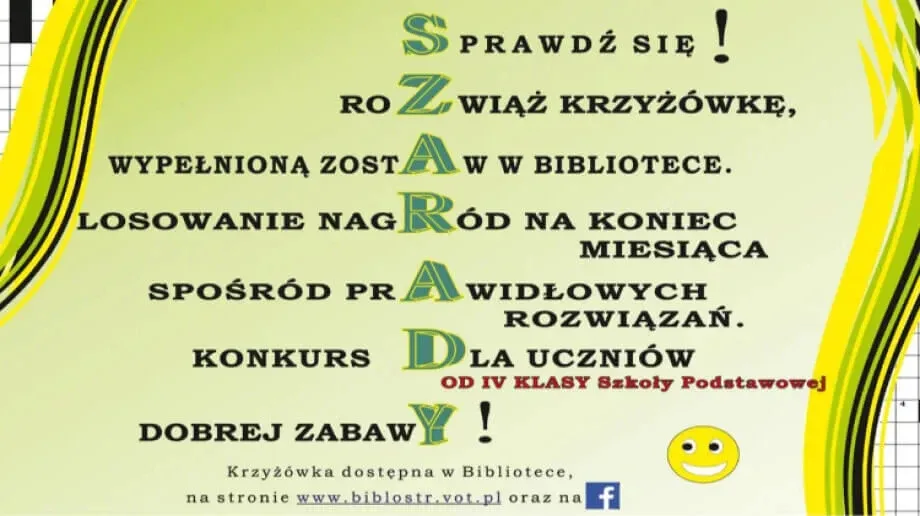 Wypełnij krzyżówkę i wygraj nagrodę rzeczową