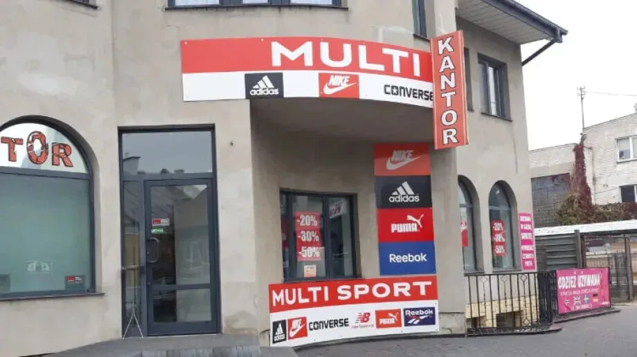 Likwidacja sklepu Multi Sport przy ul. Batorego 3 i totalna wyprzedaż towaru