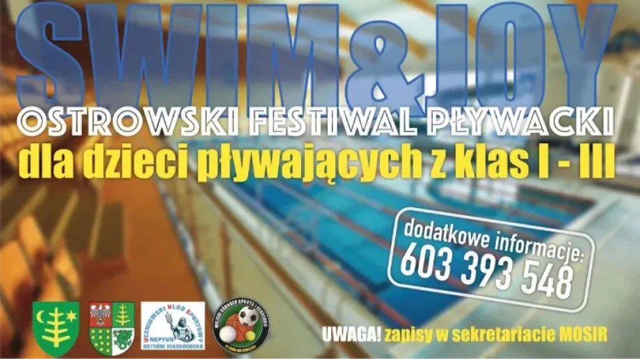 'Swim & Joy'. Ostrowski Festiwal Pływacki dla dzieci