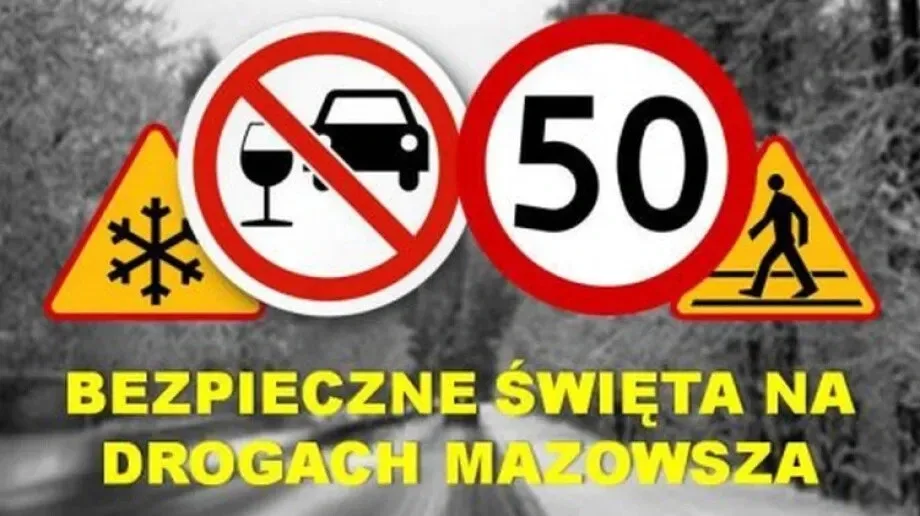 Policjanci zadbają o bezpieczne święta na drogach Mazowsza. Będą m.in. sprawdzać trzeźwość kierowców, odpowiednią prędkość, stosowanie pasów bezpieczeństwa