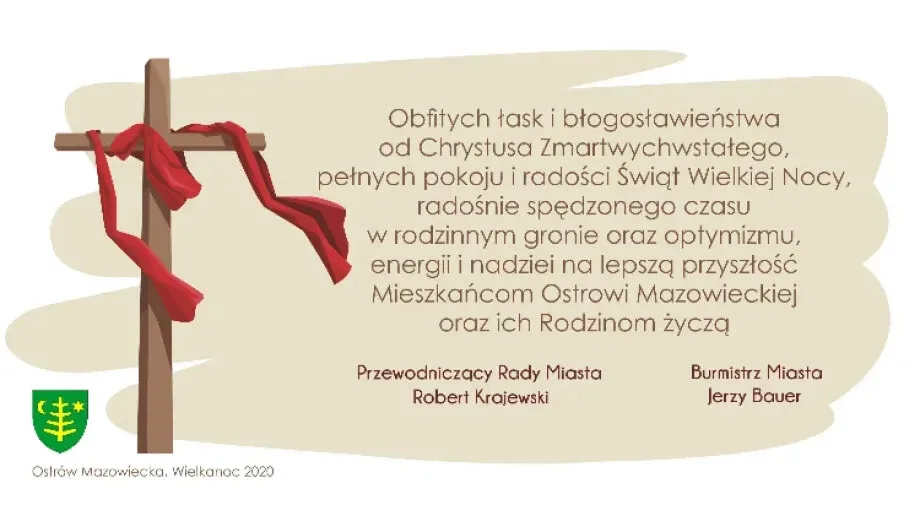 Życzenia Wielkanocne od Burmistrza i Przewodniczącego Rady Miasta