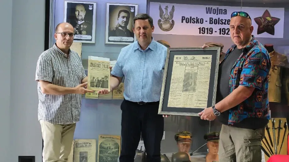 'Wizna 1939' przekazuje eksponaty dla Ossowa
