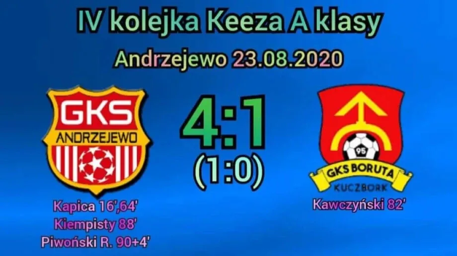 GKS Andrzejewo wygrywa z Borutą Kluczbork