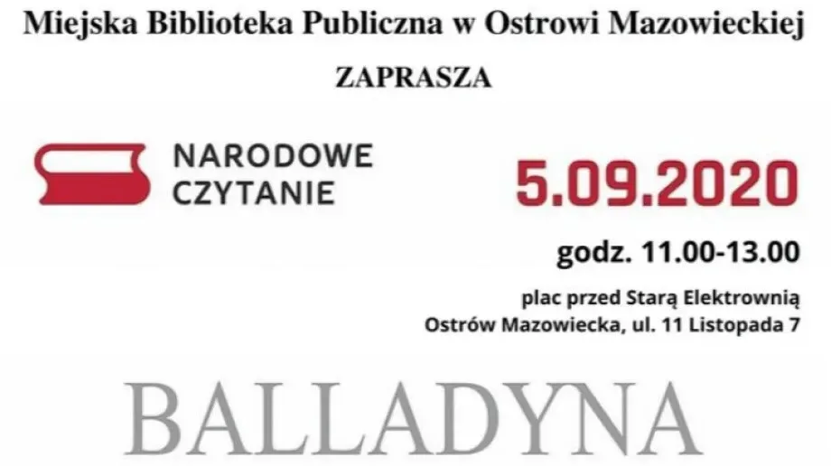 Narodowe czytanie w Ostrowi Mazowieckiej