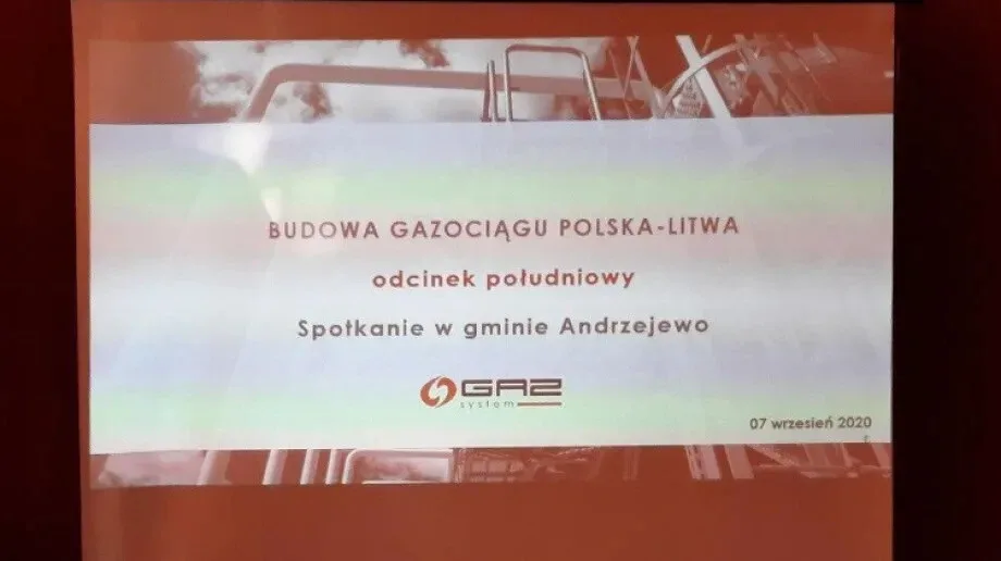 Andrzejewo: Spotkanie w sprawie budowy gazociągu