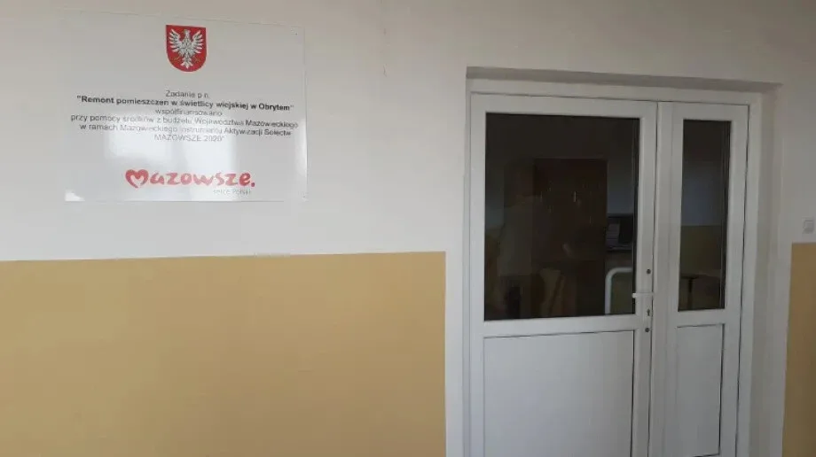 Remont pomieszczeń w Świetlicy Wiejskiej w Obrytem