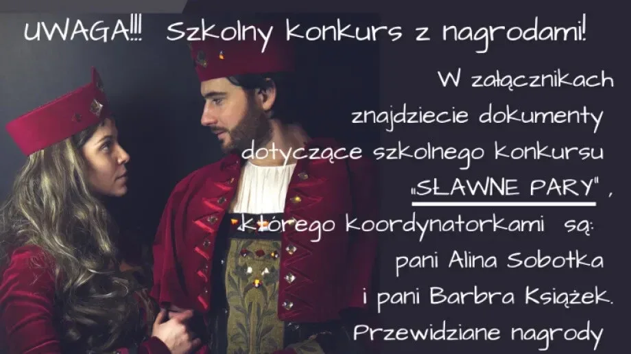 ZSCKR w Starym Lubiejewie ogłasza konkurs 'Sławne Pary'