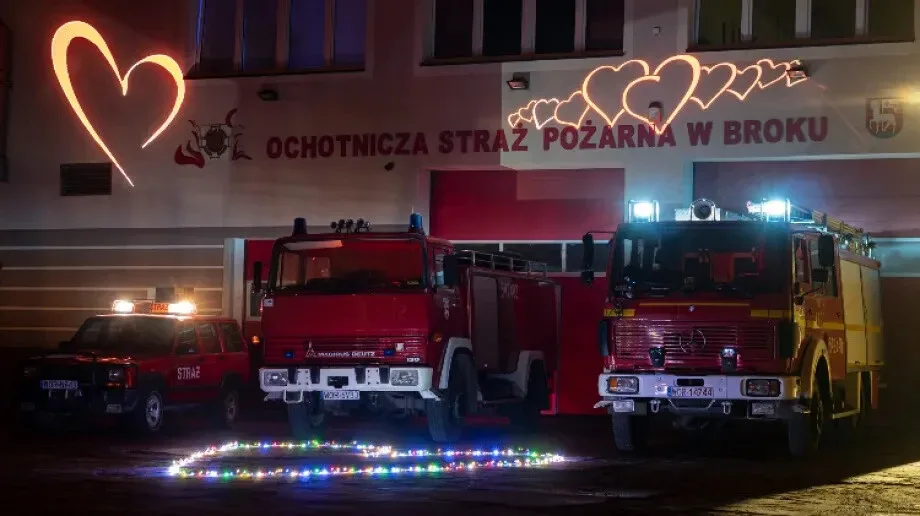 Strażacy z Broku w akcji #SerceDlaMichasia
