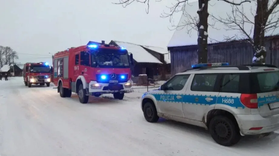 Pożar samochodu osobowego w miejscowości Kietlanka