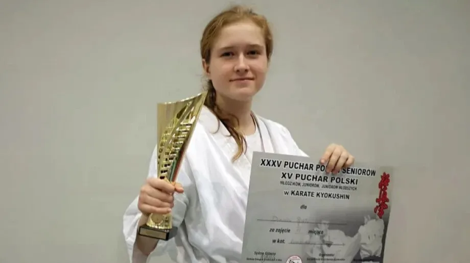 Dominika Pyskło z medalami mistrzostw Polski