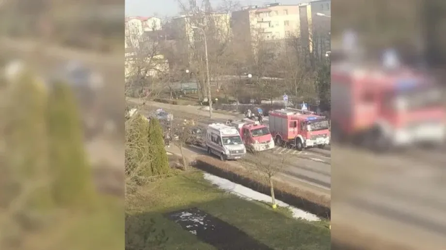 Zderzenie trzech pojazdów na ulicy 3 Maja