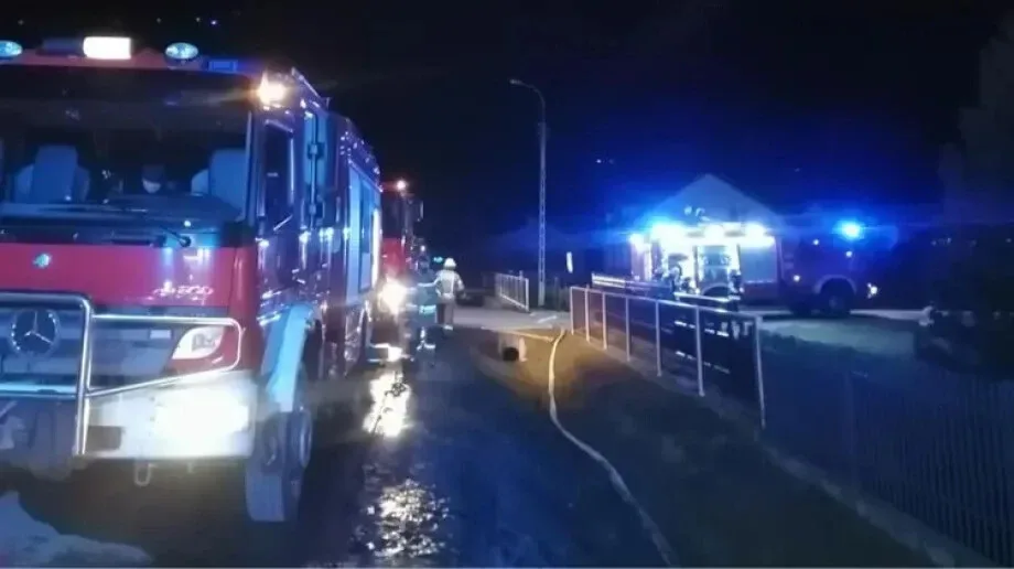 Pożar budynku mieszkalnego w gminie Szulborze Wielkie
