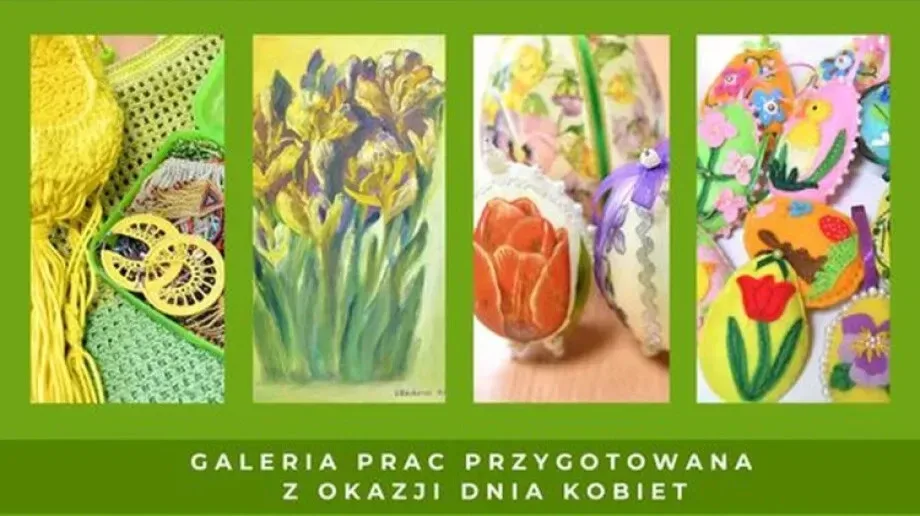Na Dzień Kobiet mieszkanki miasta i gminy Brok przygotowały wystawę prac twórczych