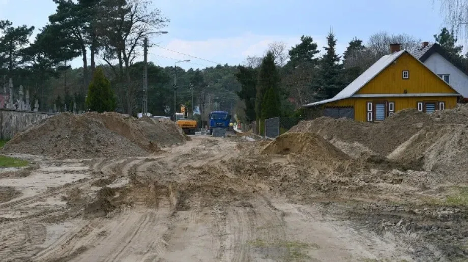 Trwa przebudowa ulicy Sienkiewicza i Reymonta w Broku