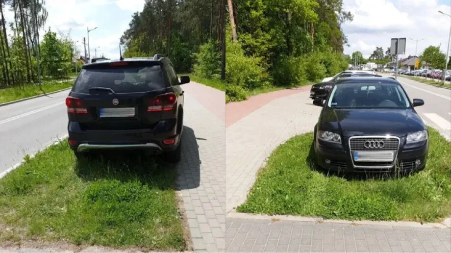 Parkowanie na trawniku wzdłuż ulicy Szpitalnej (zdjęcia)