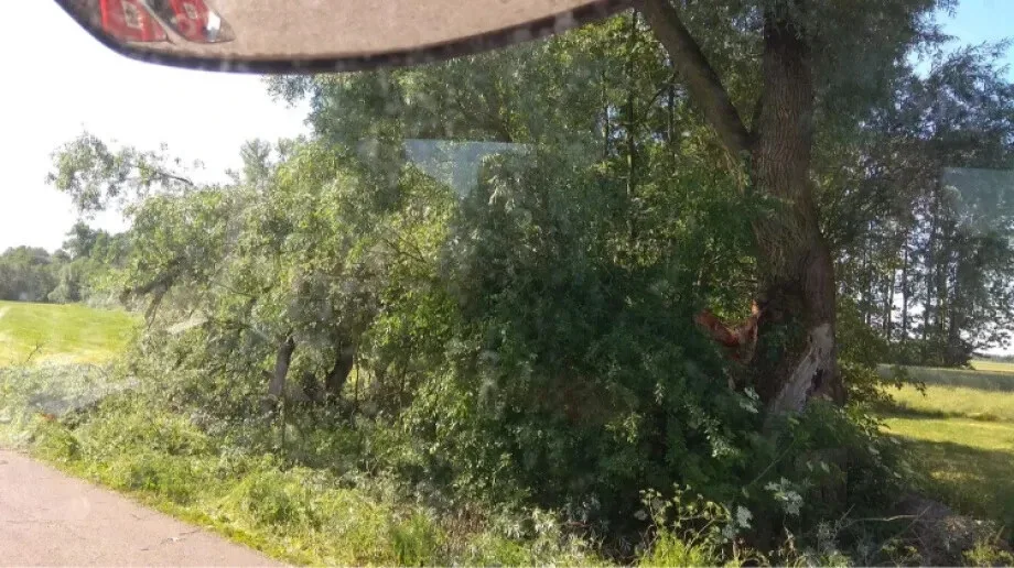 Zagrożenie na jezdni w Zarębach Kościelnych zlikwidowane 