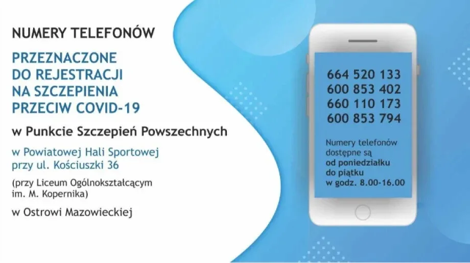 Zarejestruj się na szczepienie przeciw COVID-19