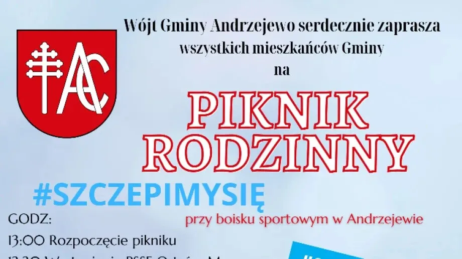 Piknik rodzinny #SZCZEPIMYSIĘ w Andrzejewie