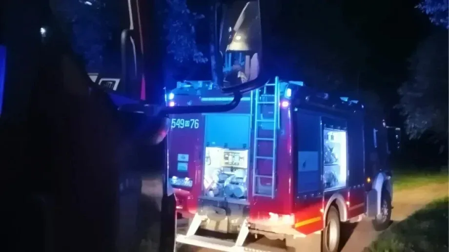 Pożar budynku mieszkalnego w gminie Zaręby Kościelne