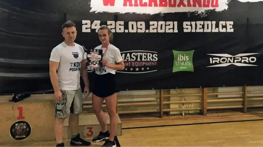 Policjantka z Ostrowi Mazowieckiej wicemistrzem Polski w kickboxingu