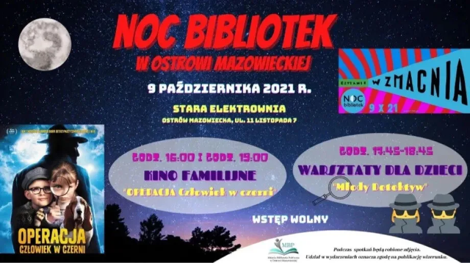 Noc Bibliotek już w sobotę w Ostrowi Mazowieckiej
