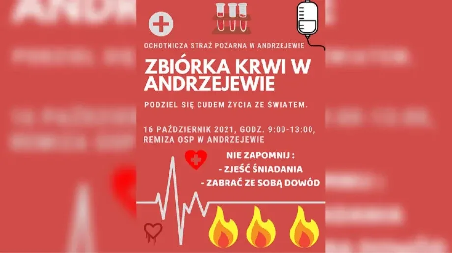 Zbiórka krwi w Andrzejewie