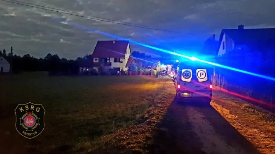 Pożar domu jednorodzinnego w Sumieżnem