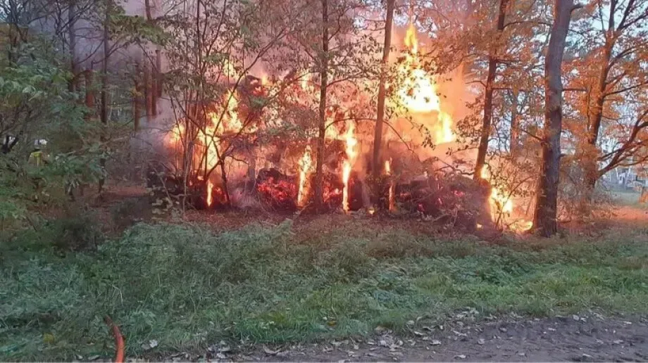 Pożar bel w miejscowości Przeździecko-Jachy 