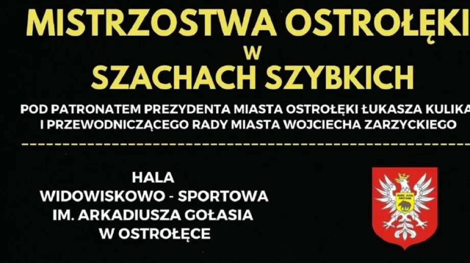 Grasz w szachy? Weź udział w Mistrzostwach Ostrołęki