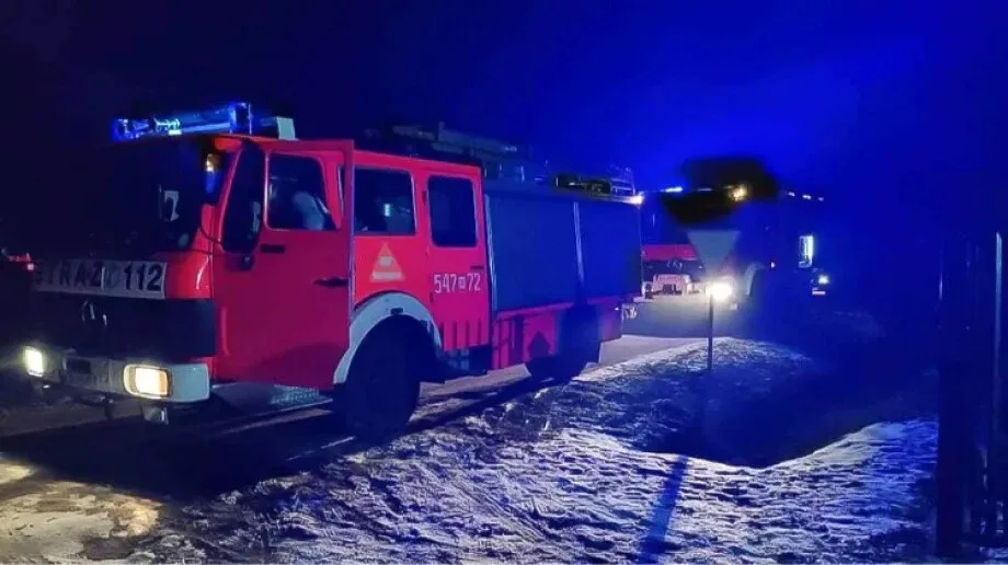 Pożar sadzy w kominie na terenie gminy Andrzejewo