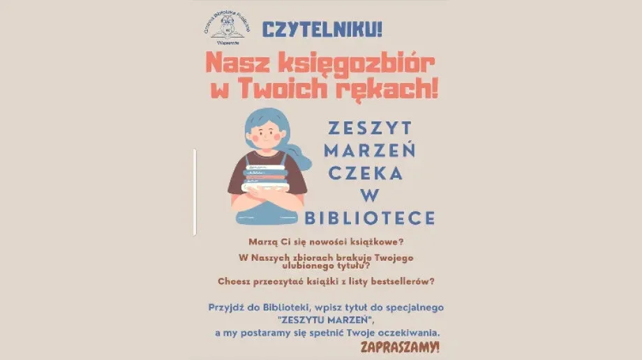 'Zeszyt marzeń' w Gminnej Bibliotece Publicznej w Wąsewie