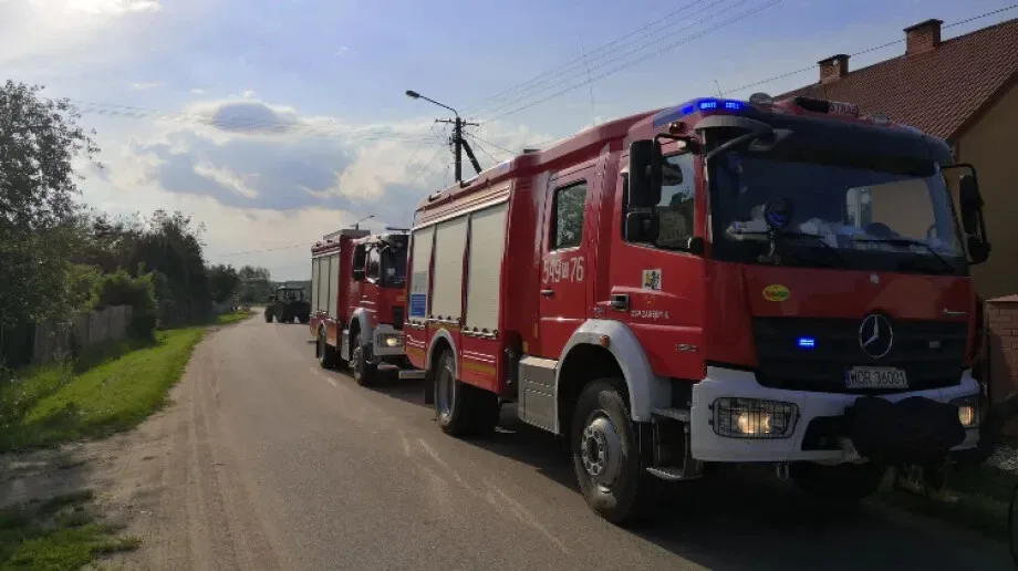 Pożar sadzy kominowej w miejscowości Kietlanka