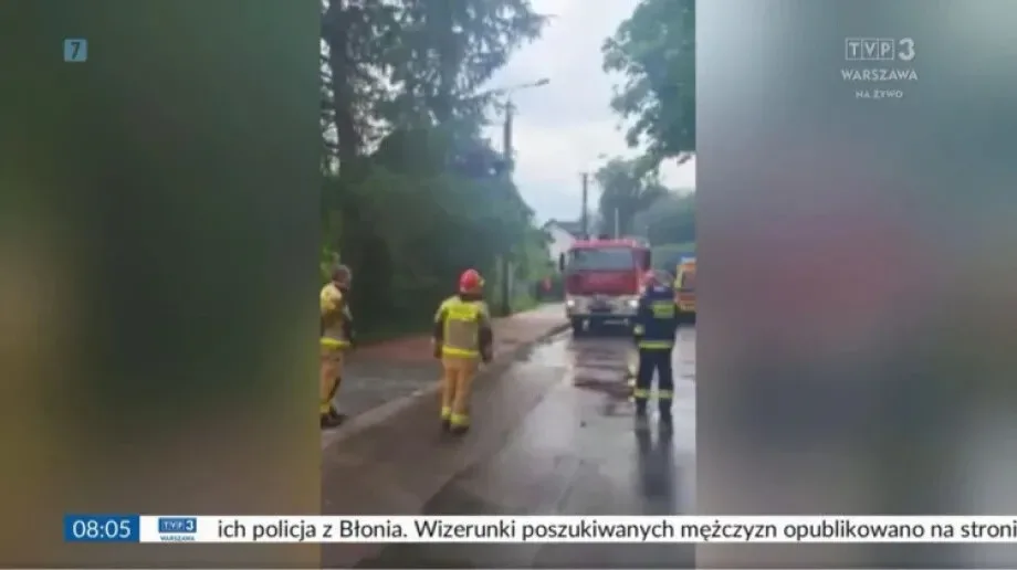 O wybuchu gazu w domu jednorodzinnym mówiono w TVP3 Warszawa