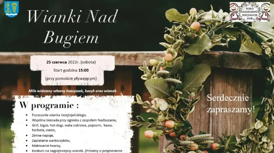 'Wianki nad Bugiem' już 25 czerwca w Nurze! Przewidziano wiele atrakcji 